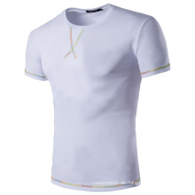 Großhandel Plain White 100% Baumwolle T-Shirts für Männer